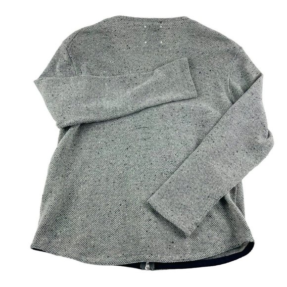 The Fourness Tokyo Gray & Black Donegal Wool Blend Zip Cardigan Sweater Size XL - Picture 4 of 4